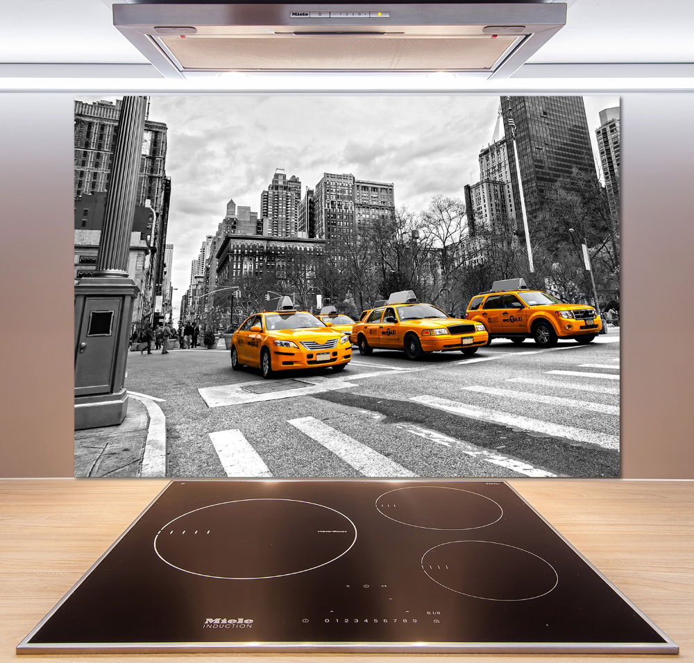 Cooker splashback New York taxis