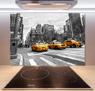 Cooker splashback New York taxis