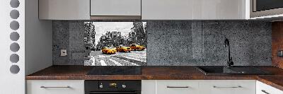 Cooker splashback New York taxis