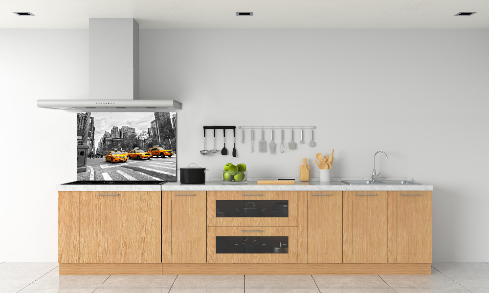 Cooker splashback New York taxis