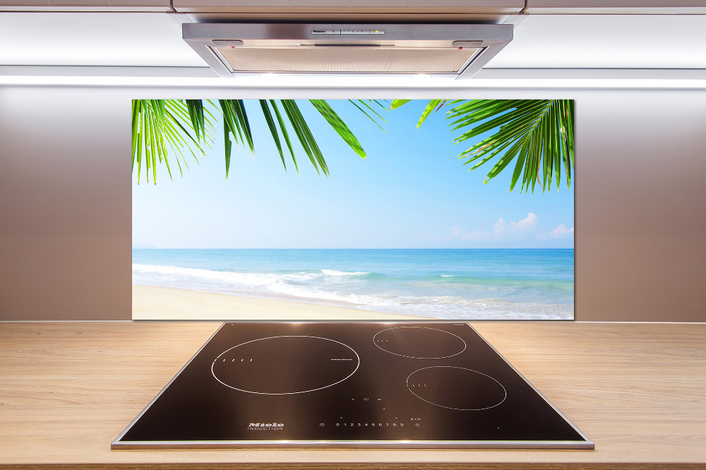 Kitchen splashback Tropical beach