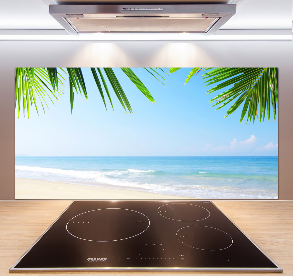 Kitchen splashback Tropical beach