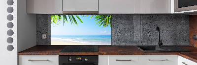 Kitchen splashback Tropical beach