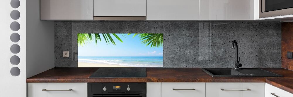 Kitchen splashback Tropical beach