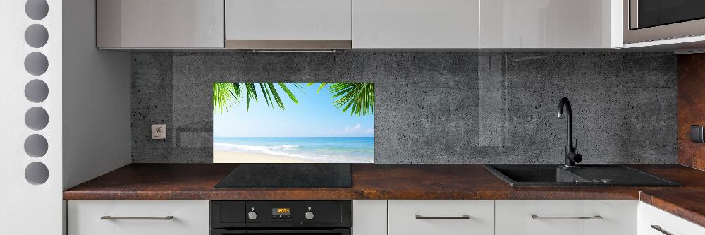 Kitchen splashback Tropical beach