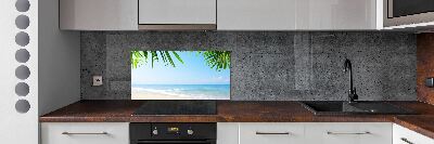 Kitchen splashback Tropical beach