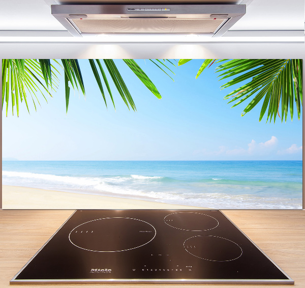 Kitchen splashback Tropical beach