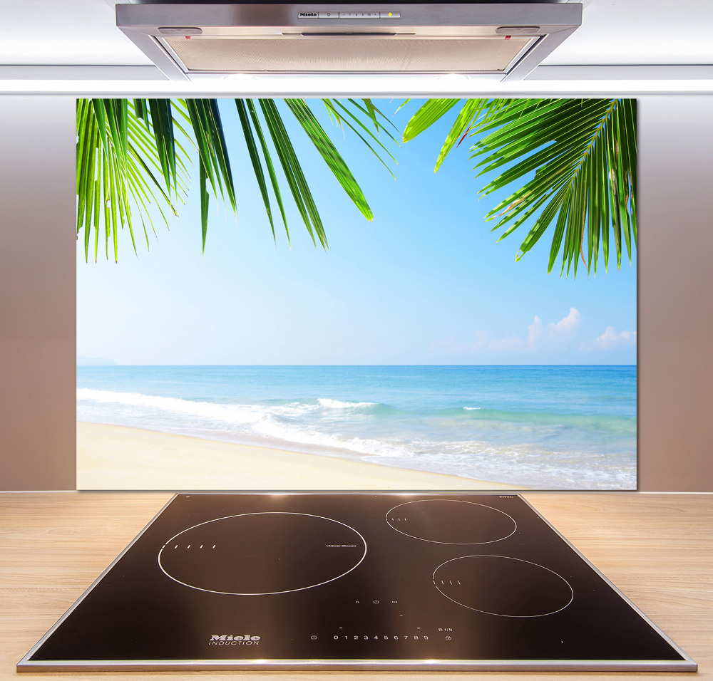 Kitchen splashback Tropical beach