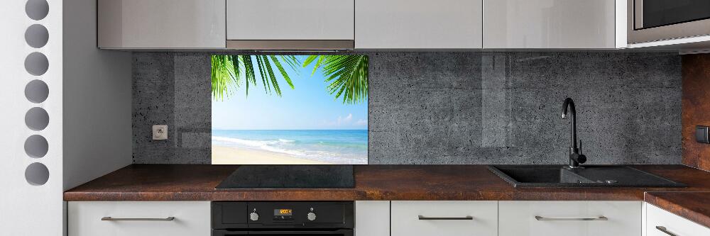 Kitchen splashback Tropical beach