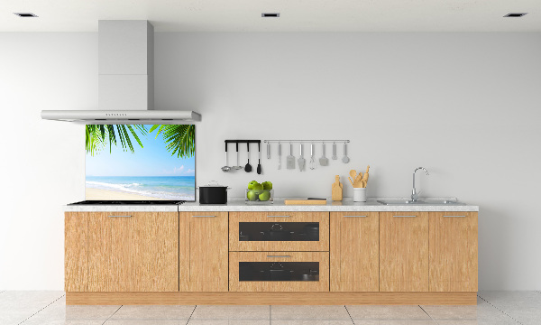 Kitchen splashback Tropical beach