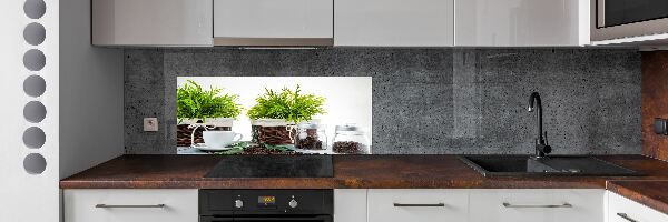 Cooker splashback House motive with coffee