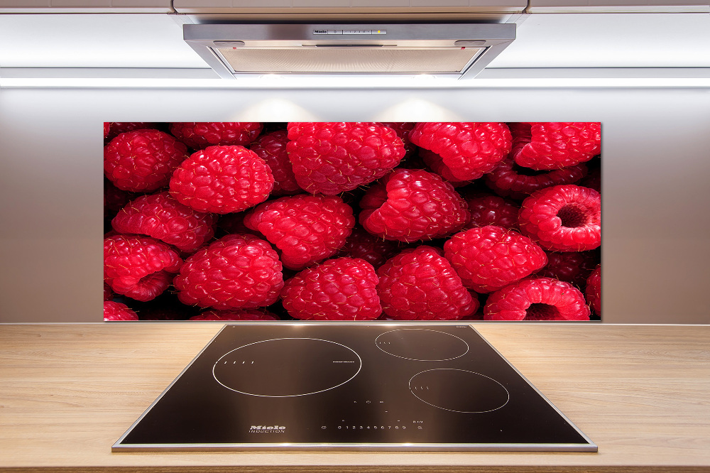 Cooker splashback Raspberries