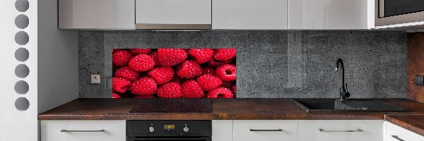 Cooker splashback Raspberries