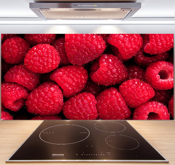 Cooker splashback Raspberries