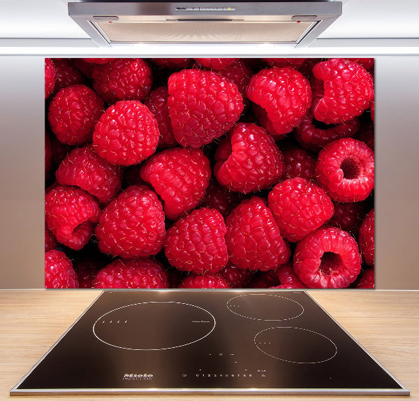 Cooker splashback Raspberries