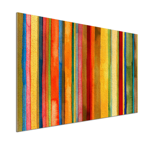 Cooker splashback Colorful stripes