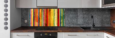 Cooker splashback Colorful stripes