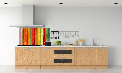 Cooker splashback Colorful stripes