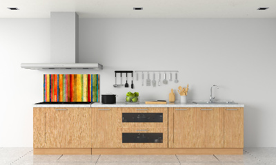 Cooker splashback Colorful stripes