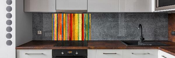 Cooker splashback Colorful stripes