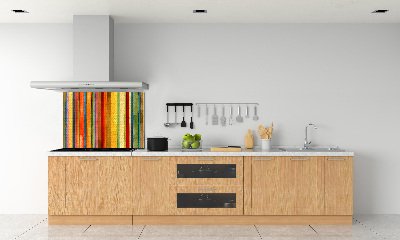 Cooker splashback Colorful stripes