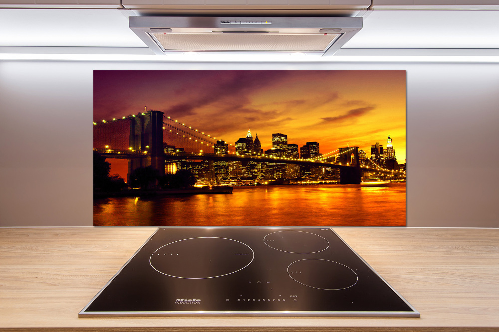 Cooker splashback Brooklyn bridge