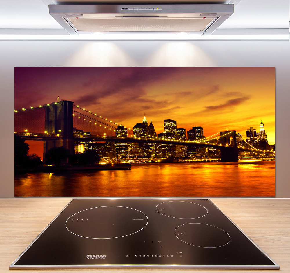 Cooker splashback Brooklyn bridge