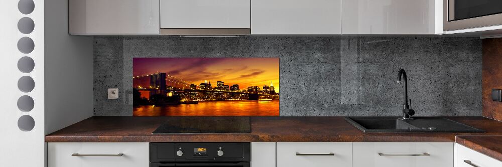 Cooker splashback Brooklyn bridge