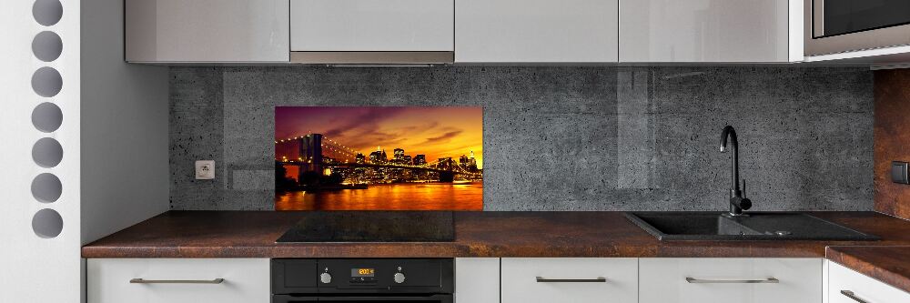 Cooker splashback Brooklyn bridge