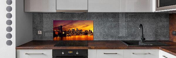 Cooker splashback Brooklyn bridge