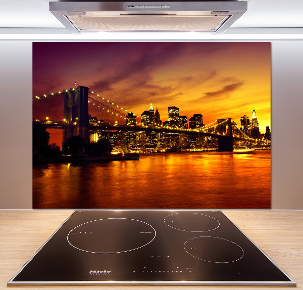 Cooker splashback Brooklyn bridge