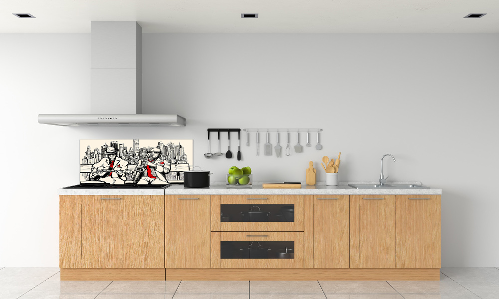 Cooker splashback New York Jazz