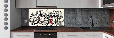 Cooker splashback New York Jazz