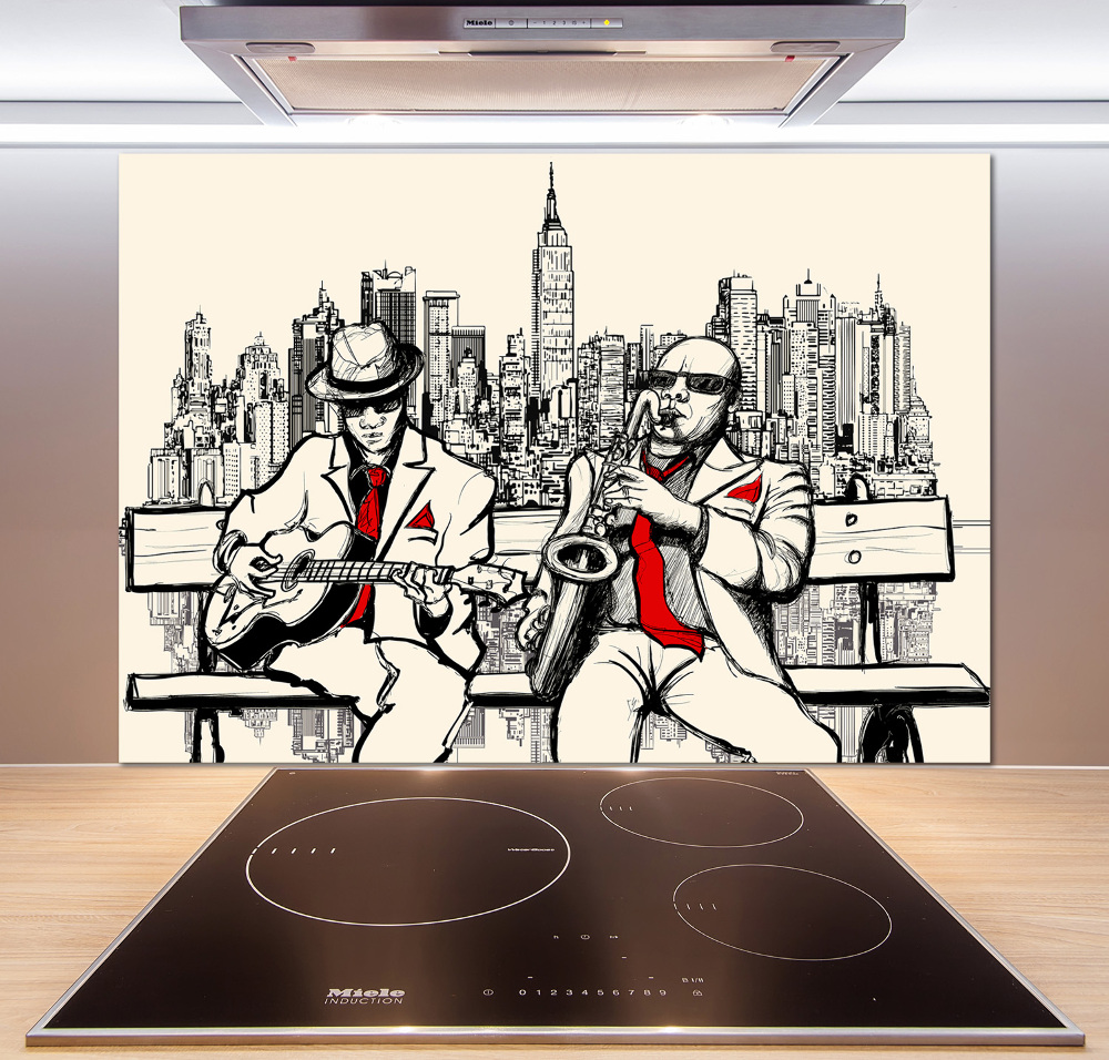 Cooker splashback New York Jazz