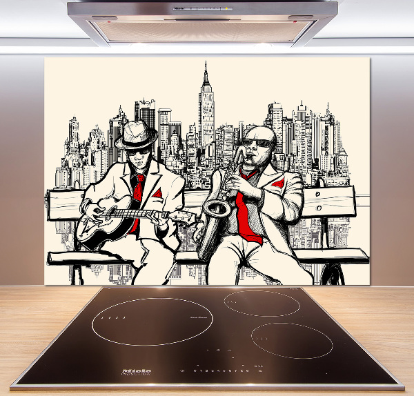 Cooker splashback New York Jazz