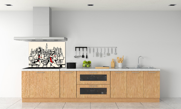 Cooker splashback New York Jazz