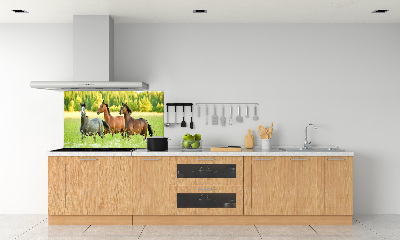 Cooker splashback Horses at gallop