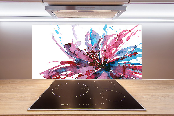 Cooker splashback Abstract flower