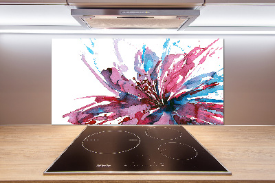 Cooker splashback Abstract flower