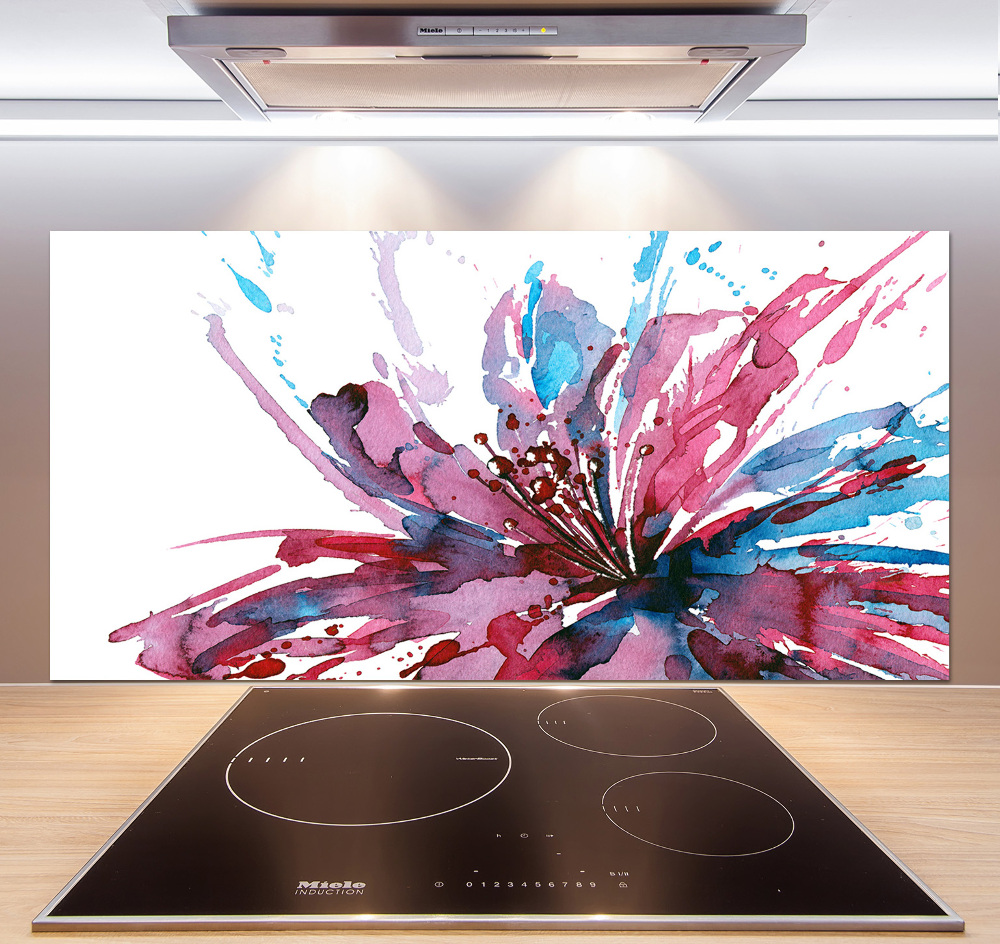 Cooker splashback Abstract flower