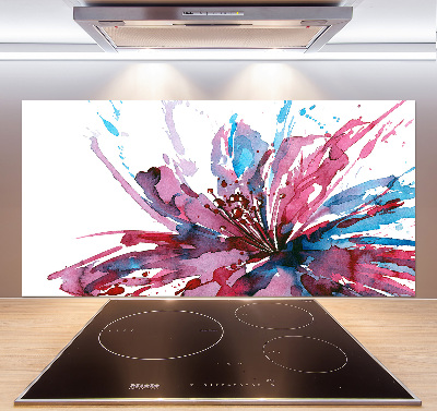 Cooker splashback Abstract flower