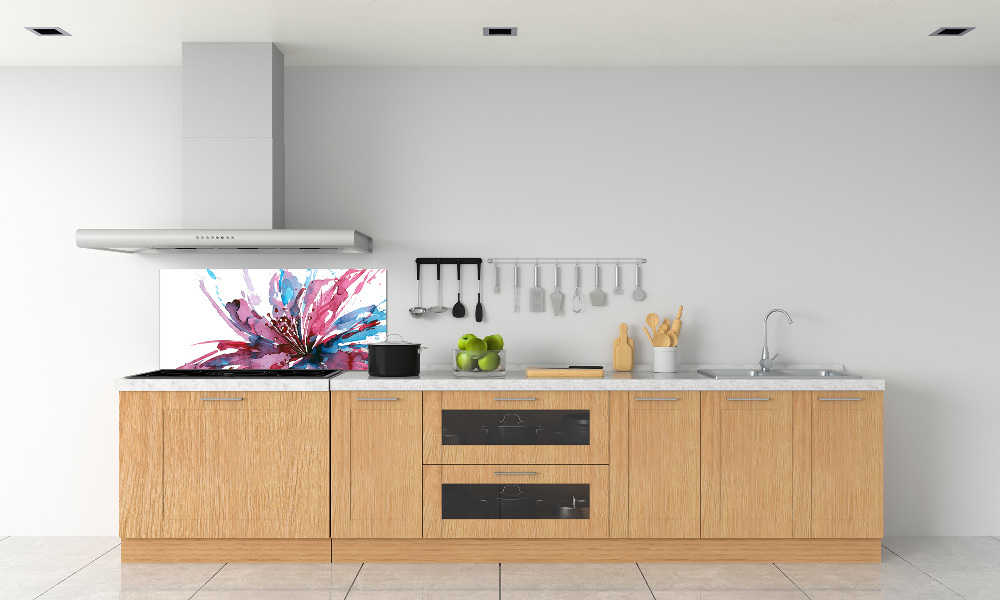 Cooker splashback Abstract flower