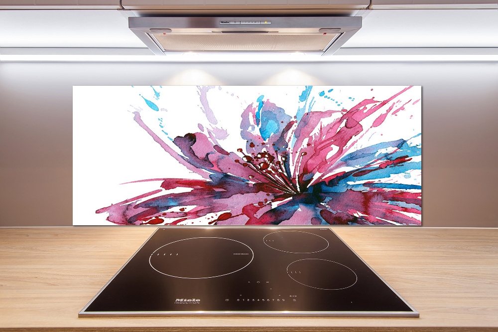 Cooker splashback Abstract flower