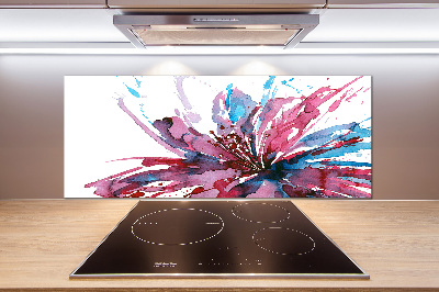 Cooker splashback Abstract flower