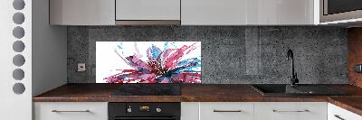 Cooker splashback Abstract flower