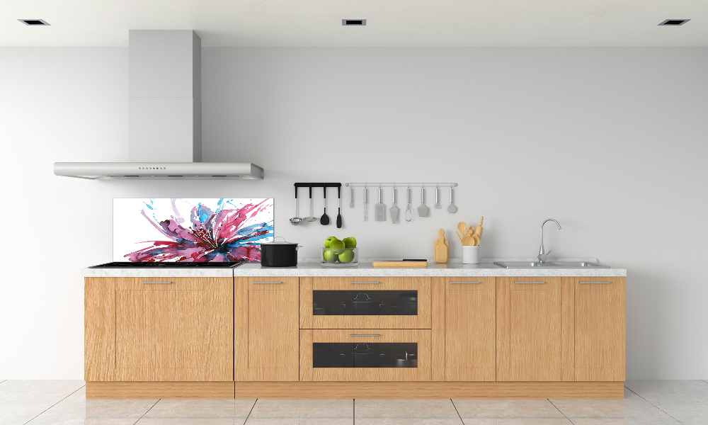 Cooker splashback Abstract flower