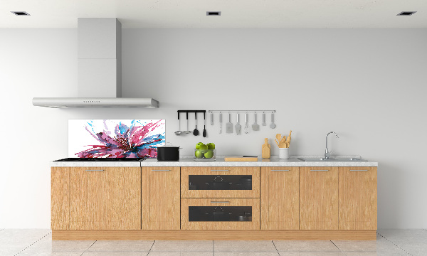 Cooker splashback Abstract flower