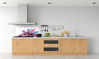 Cooker splashback Abstract flower