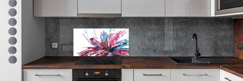 Cooker splashback Abstract flower