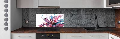 Cooker splashback Abstract flower